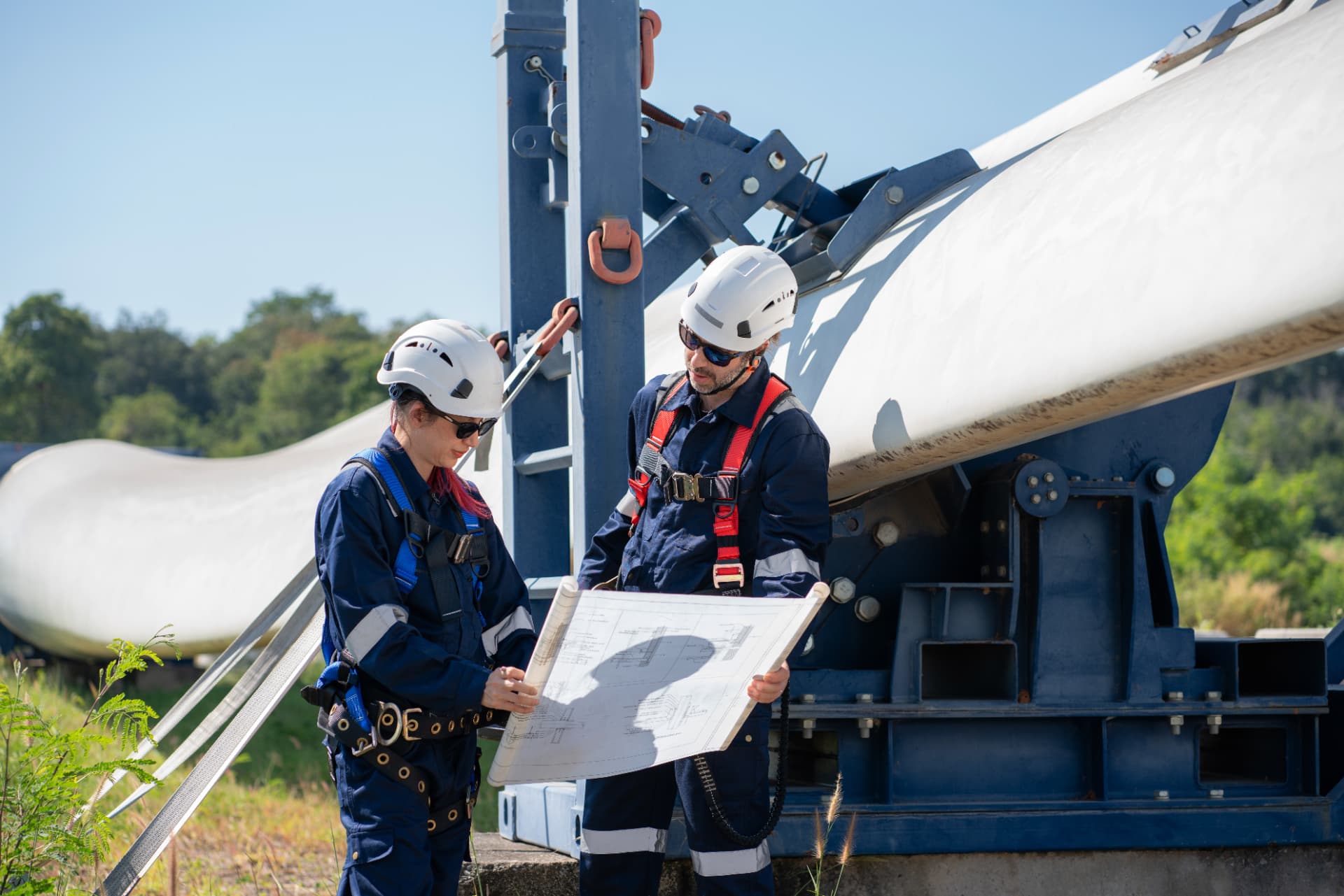 Equipe Leap Technologies em operação industrial