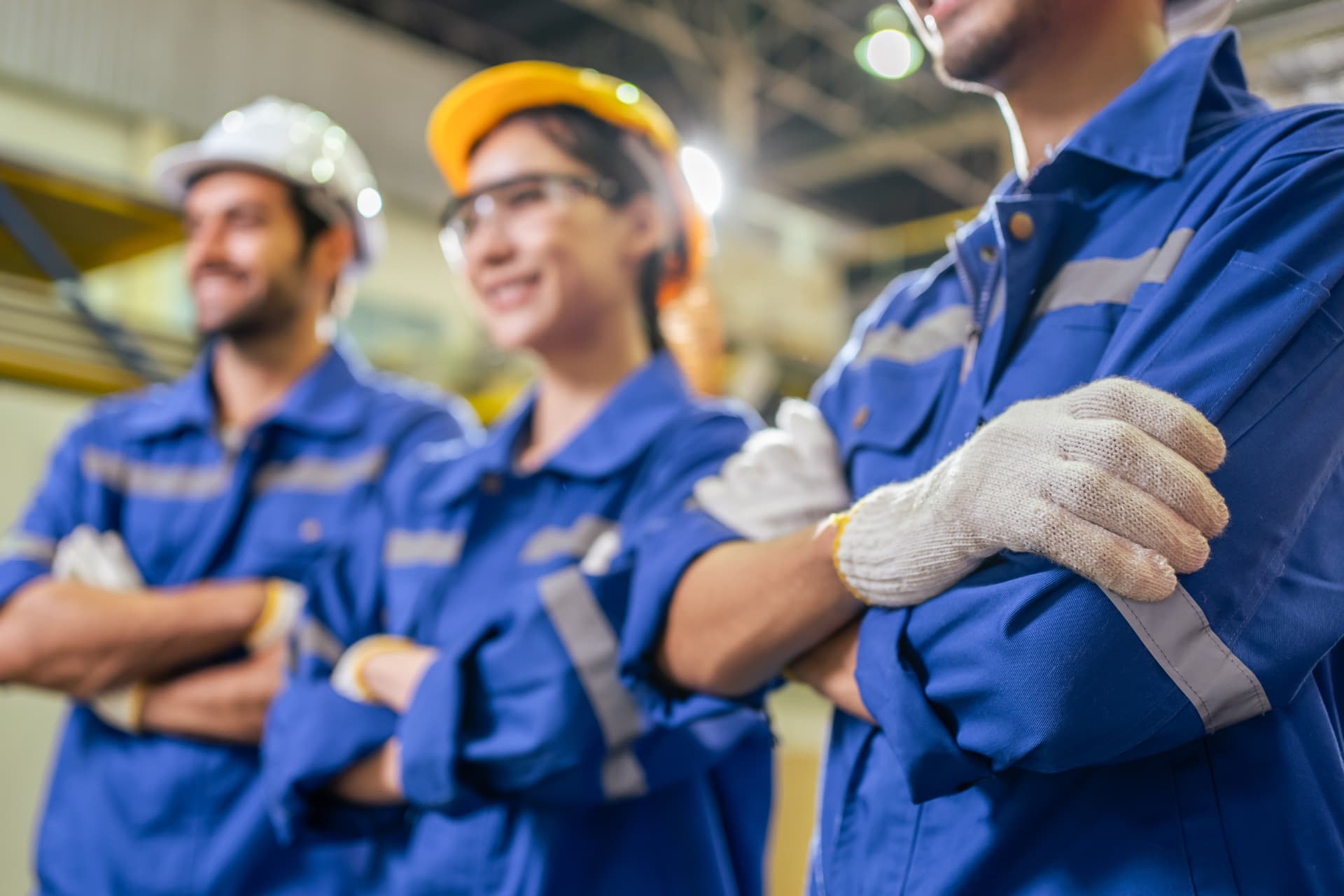 Equipe Leap Technologies em operação industrial