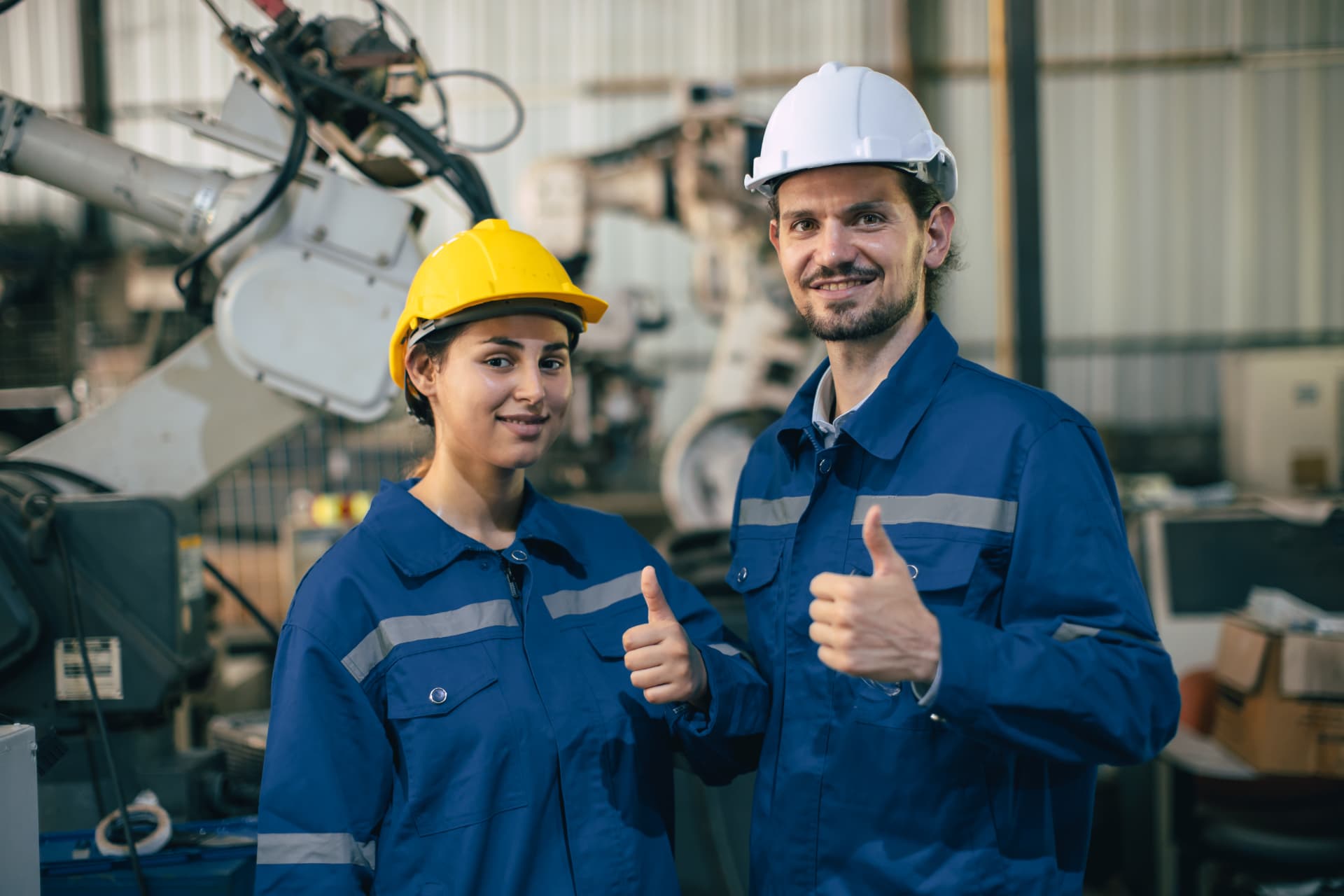 Equipe Leap Technologies em operação industrial